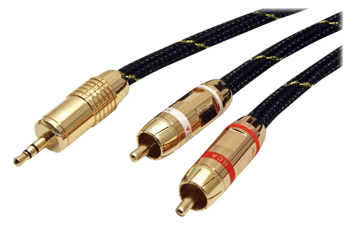 ROLINE Gold - Audiokabel - Stereo Mini-Klinkenstecker (M) - 2,5 m schwarz, Ansicht 3