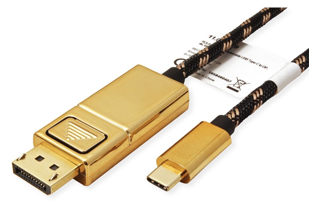 ROLINE Gold - DisplayPort-Kabel - USB-C (M) von LumaTech