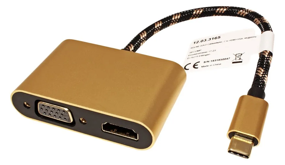 ROLINE Gold - Externer Videoadapter - USB-C 3.2 Gen 1, Ansicht 2