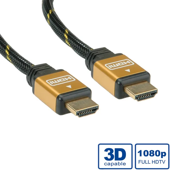 ROLINE Gold - HDMI mit Ethernetkabel - HDMI (M), Ansicht 2