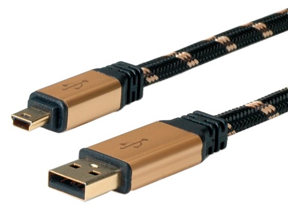 ROLINE Gold - USB-Kabel - Mini-USB, Typ B (M) von LumaTech