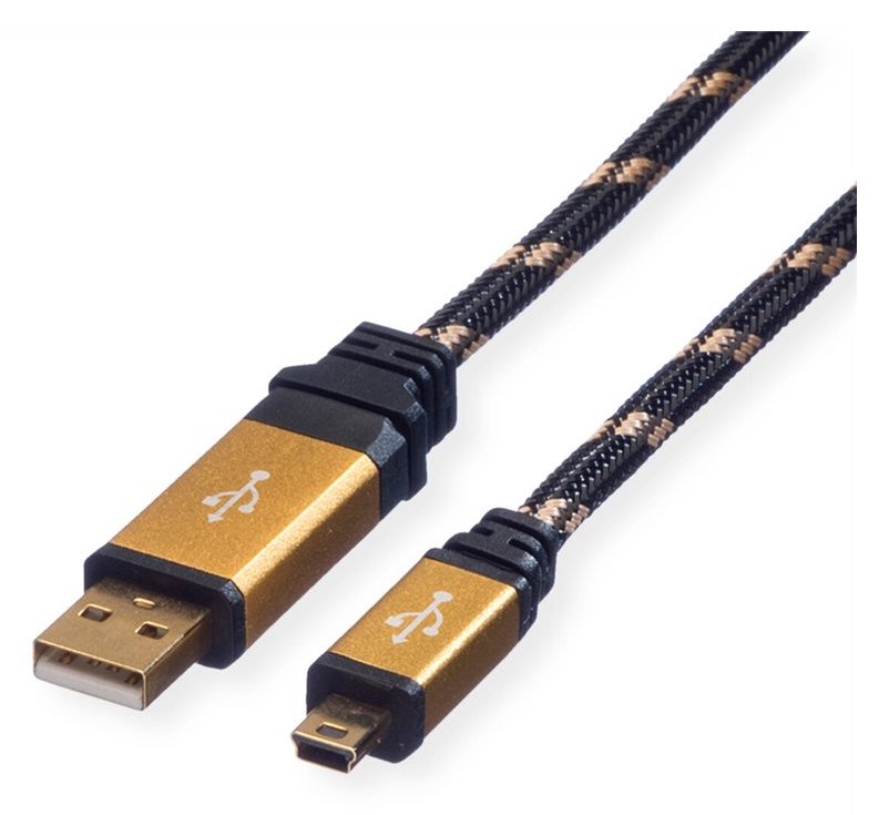 ROLINE Gold - USB-Kabel - Mini-USB, Typ B (M) von LumaTech