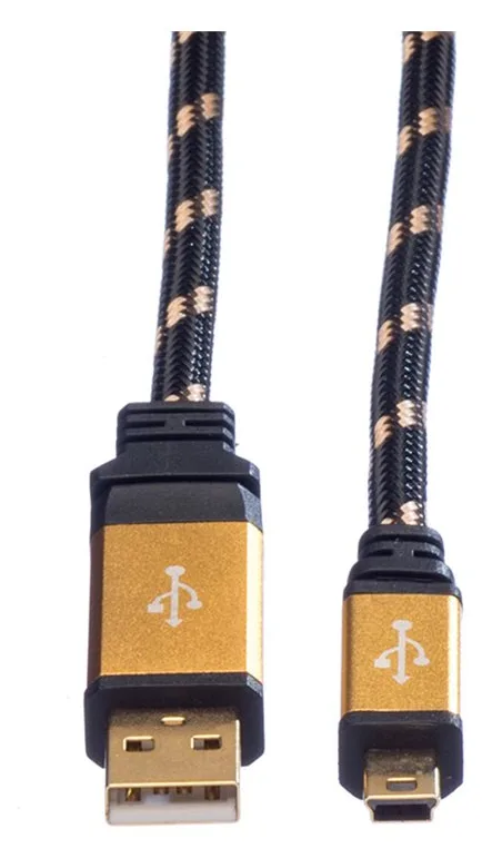 ROLINE Gold - USB-Kabel - Mini-USB, Typ B (M), Ansicht 3