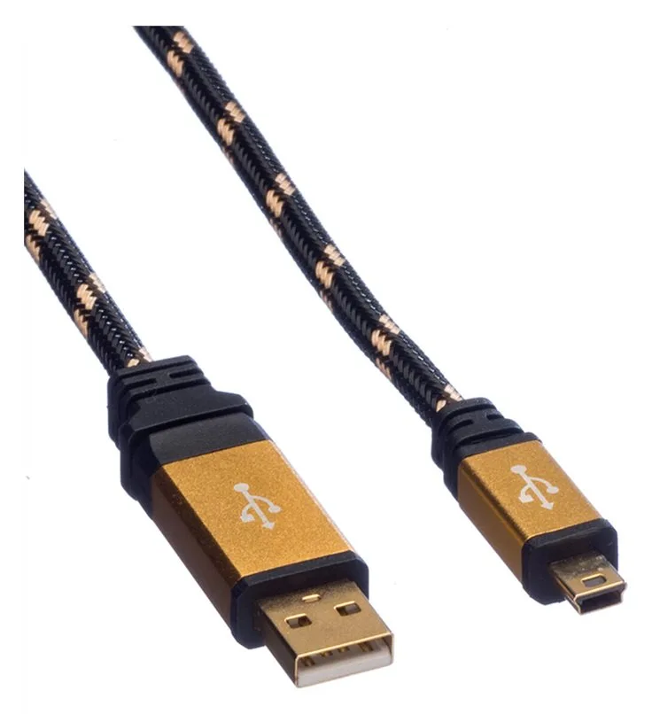 ROLINE Gold - USB-Kabel - Mini-USB, Typ B (M), Ansicht 4