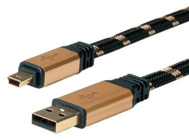 ROLINE Gold - USB-Kabel - Mini-USB, Typ B (M), Ansicht 3