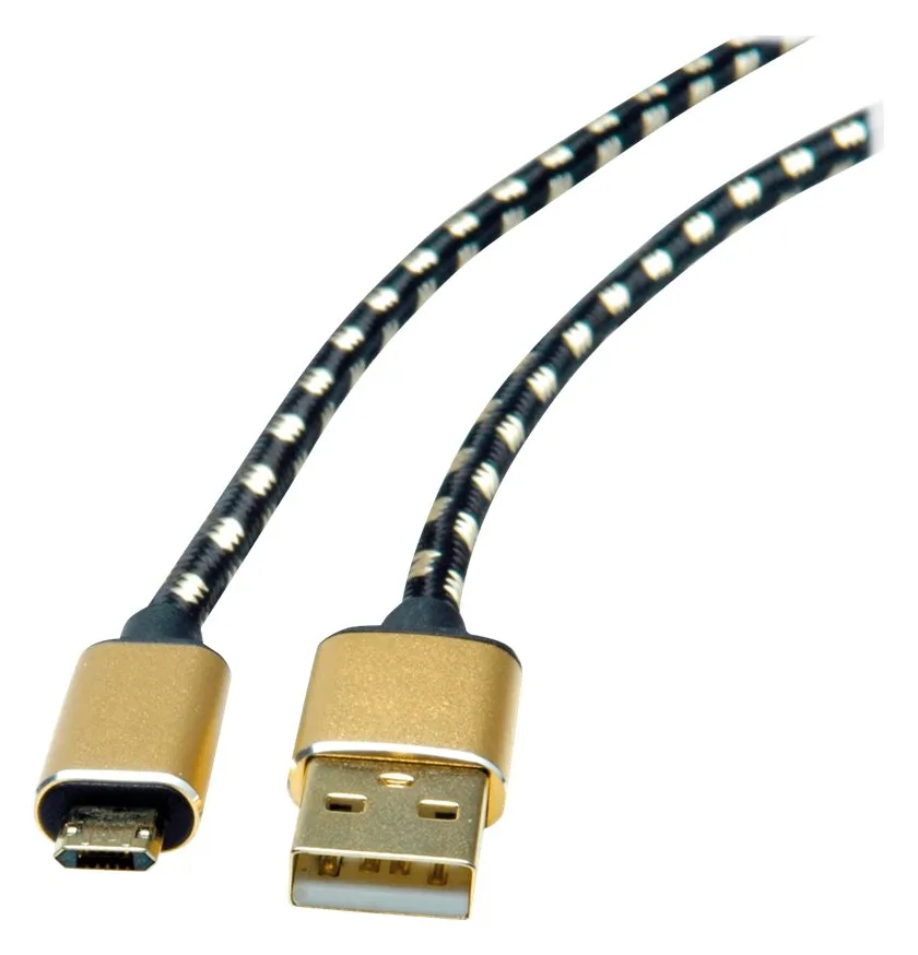 ROLINE Gold - USB-Kabel - USB (M) zu Micro-USB Typ B (M), Ansicht 4