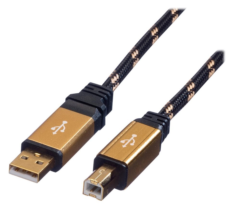 ROLINE Gold - USB-Kabel - USB (M) zu USB Typ B (M) von LumaTech