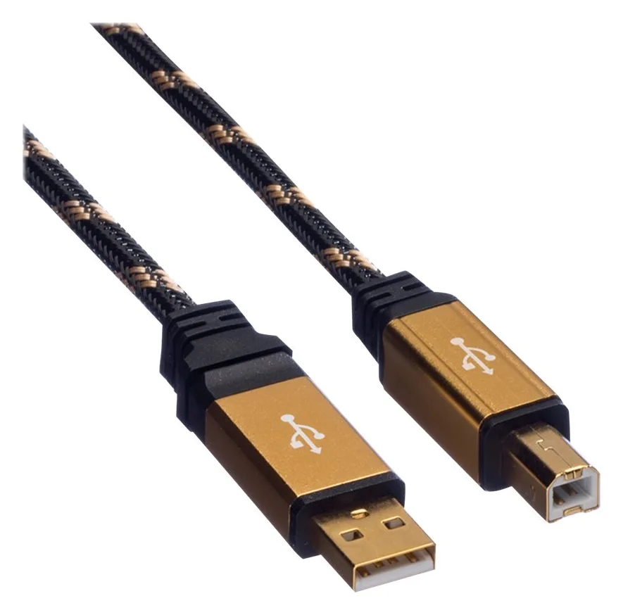 ROLINE Gold - USB-Kabel - USB (M) zu USB Typ B (M), Ansicht 3