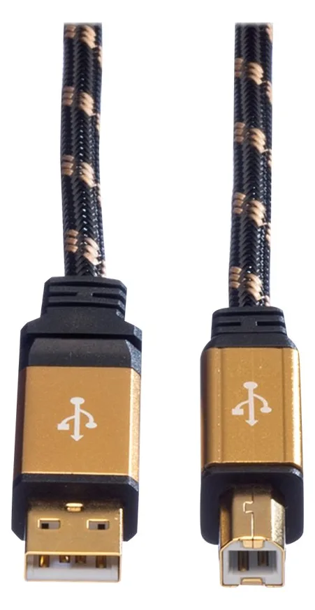 ROLINE Gold - USB-Kabel - USB (M) zu USB Typ B (M), Ansicht 4