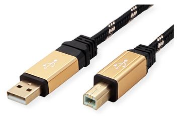 ROLINE Gold - USB-Kabel - USB (M) zu USB Typ B (M) von LumaTech