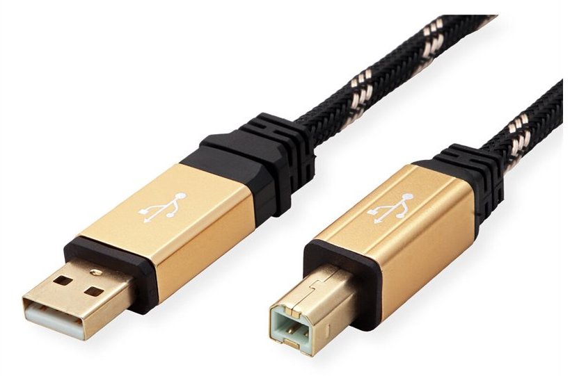 ROLINE Gold - USB-Kabel - USB (M) zu USB Typ B (M) von LumaTech