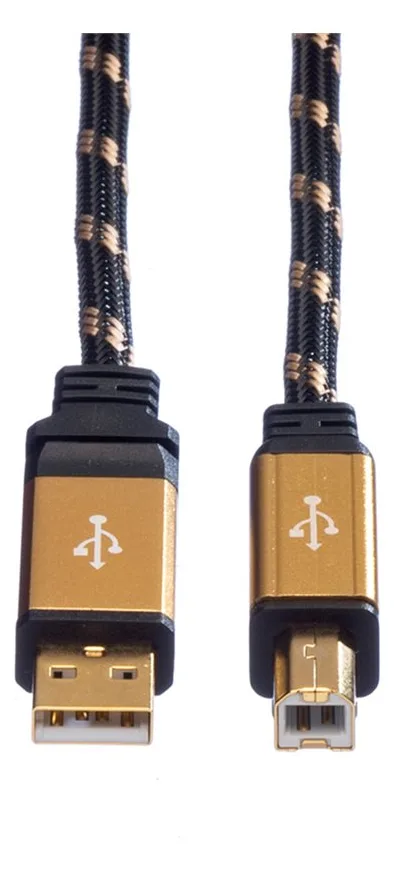 ROLINE Gold - USB-Kabel - USB (M) zu USB Typ B (M), Ansicht 3