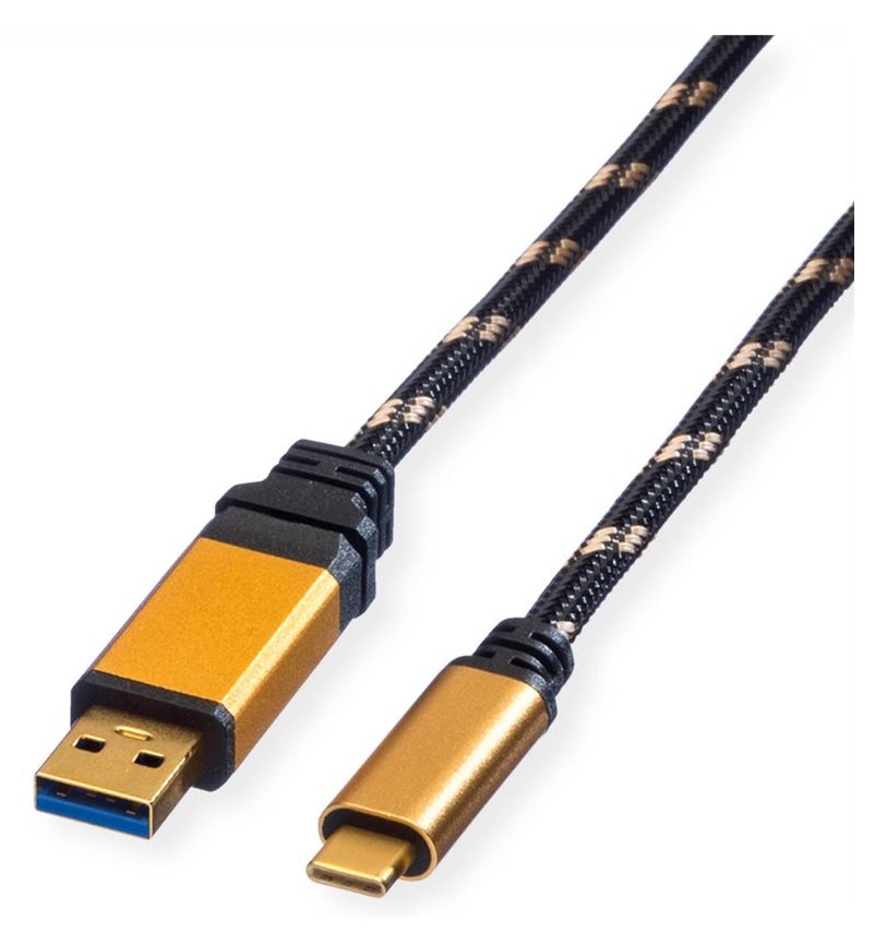 ROLINE Gold - USB-Kabel - USB Typ A (M) bis USB-C (M) von LumaTech