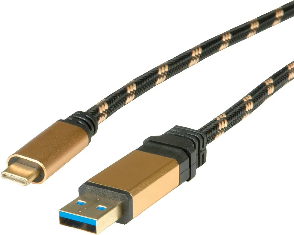 ROLINE Gold - USB-Kabel - USB Typ A (M) bis USB-C (M), Ansicht 2