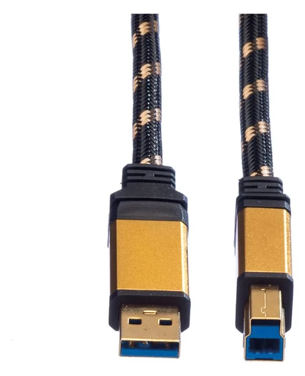 ROLINE Gold - USB-Kabel - USB Type B (M) bis USB Typ A (M), Ansicht 3
