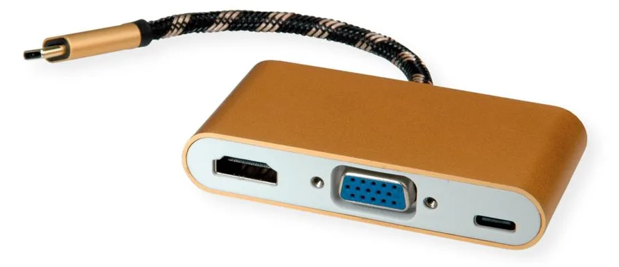 ROLINE Gold - Videoadapter - USB-C männlich zu HD-15 (VGA), Ansicht 2