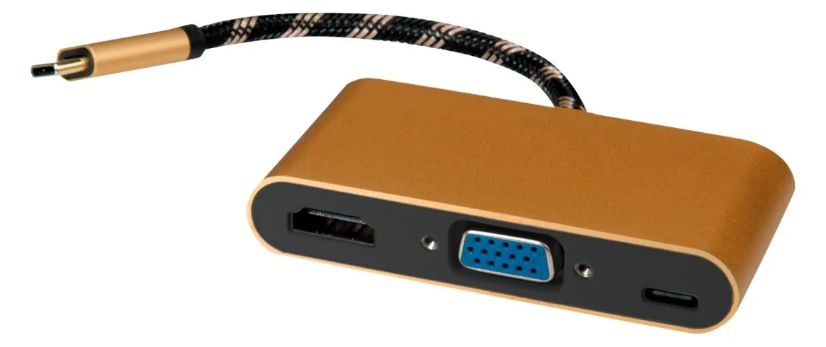 ROLINE Gold - Videoadapter - USB-C männlich zu HD-15 (VGA), Ansicht 4