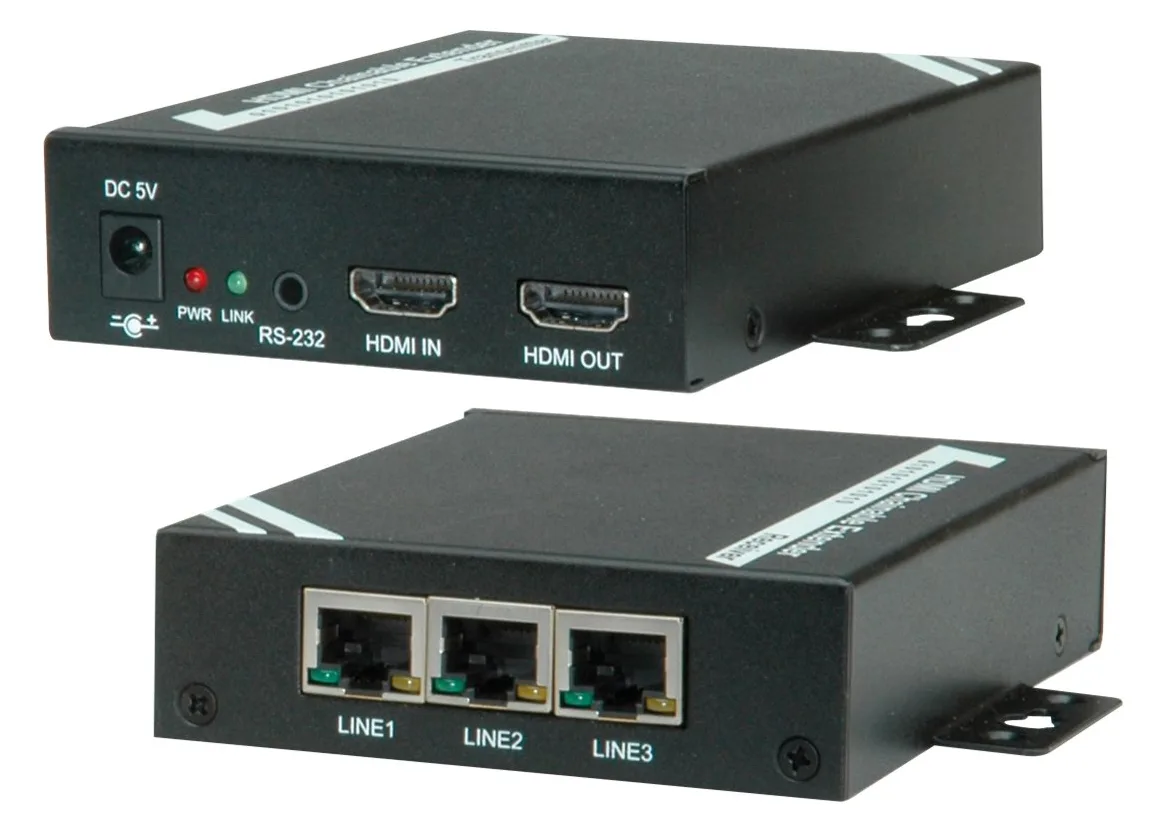 ROLINE HDMI Extender over TP, Cat.5/6 - Erweiterung für Video/Audio, Ansicht 3