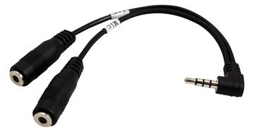ROLINE Headsetadapter - 4-poliger Mini-Stecker männlich zu mini-phone stereo 3.5 mm weiblich von LumaTech