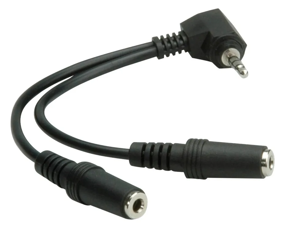 ROLINE Headsetadapter - 4-poliger Mini-Stecker männlich zu mini-phone stereo 3.5 mm weiblich, Ansicht 3