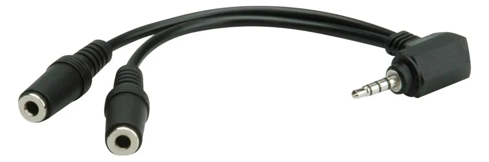 ROLINE Headsetadapter - 4-poliger Mini-Stecker männlich zu mini-phone stereo 3.5 mm weiblich, Ansicht 4