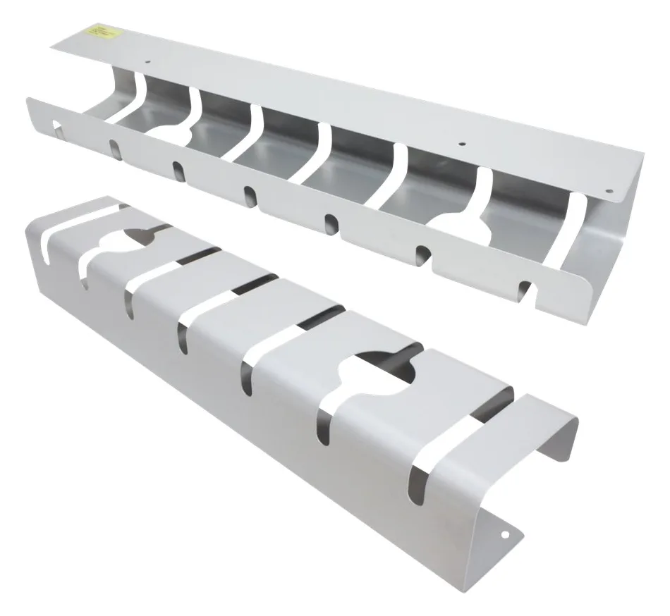 ROLINE Kabel - Organizer - unter Tisch montierbar - Silber (Packung mit 2), Ansicht 3
