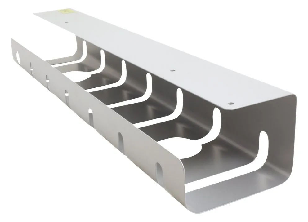 ROLINE Kabel - Organizer - unter Tisch montierbar - Silber (Packung mit 2), Ansicht 4