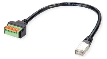 ROLINE Kabel-Adapter RJ45 ST - Push- Terminal Block - Adapter - Netzwerk von LumaTech