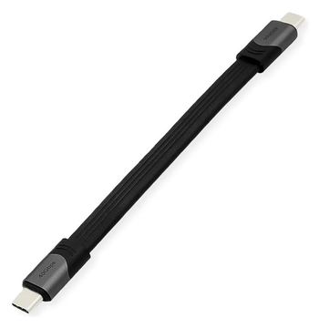 ROLINE Kabeladapter USB4 Gen3x2 40Gbit/C-C ST/ST Flach 100W - Kabel - Digital/Daten von LumaTech