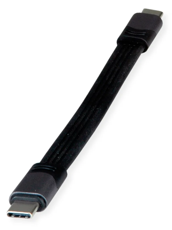 ROLINE Kabeladapter USB4 Gen3x2 40Gbit/C-C ST/ST Flach 100W - Kabel - Digital/Daten, Ansicht 2