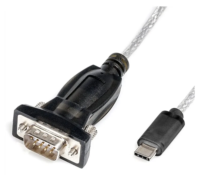 ROLINE Konverterkabel USB C-RS232 DB9 1.8m - Kabel - Digital/Daten, Ansicht 2