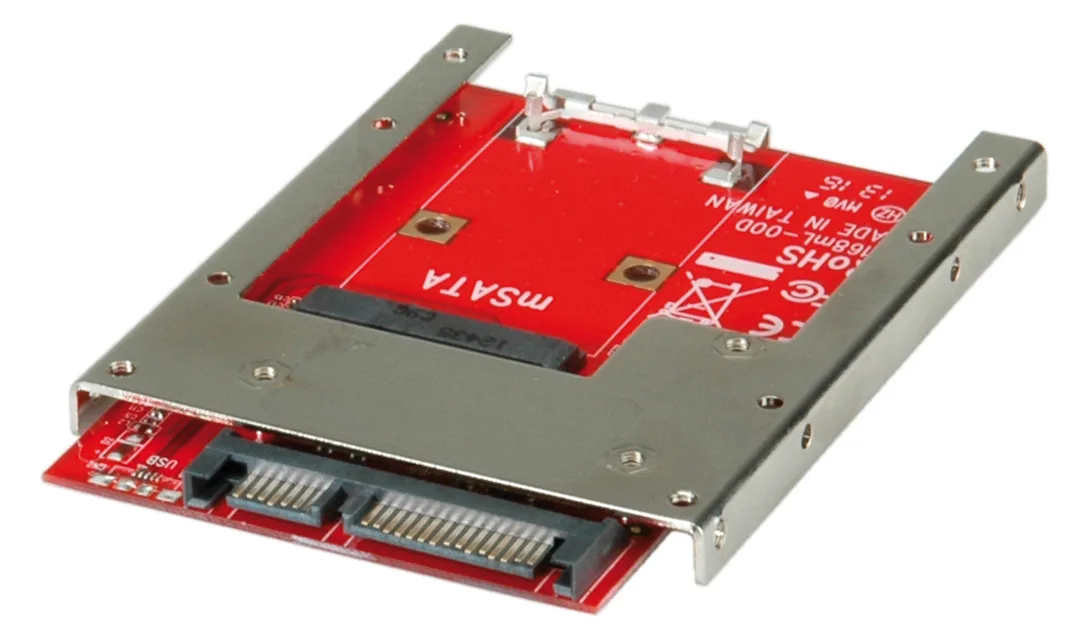 ROLINE Laufwerksschachtadapter - 2,5 zu mSATA (6,4 cm zu mSATA), Ansicht 2