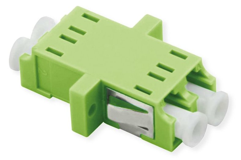 ROLINE LC-Duplex-Gehäuse OM5 mit Flansch Keramik Hülse - Multimode-Faser - Duplex