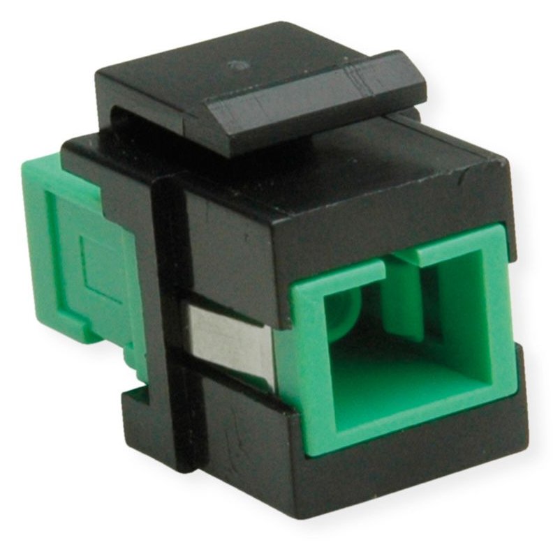 ROLINE LWL Keystone SC/SC Simplex Single Mode OS2 APC - Single- bzw. Monomode-Faser