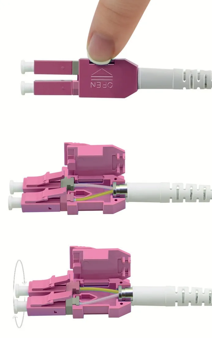 ROLINE LWL-Kabel UNIBOOT Multimode 50/125µm OM4 LC Duplex 1m - Kabel - Multimode-Faser, Ansicht 2