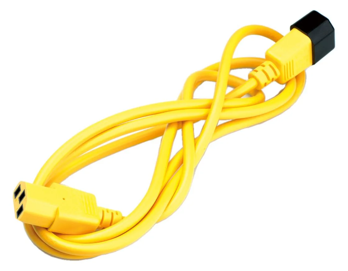 ROLINE Monitor Power Cable - Spannungsversorgungs-Verlängerungskabel - Gelb, Ansicht 4