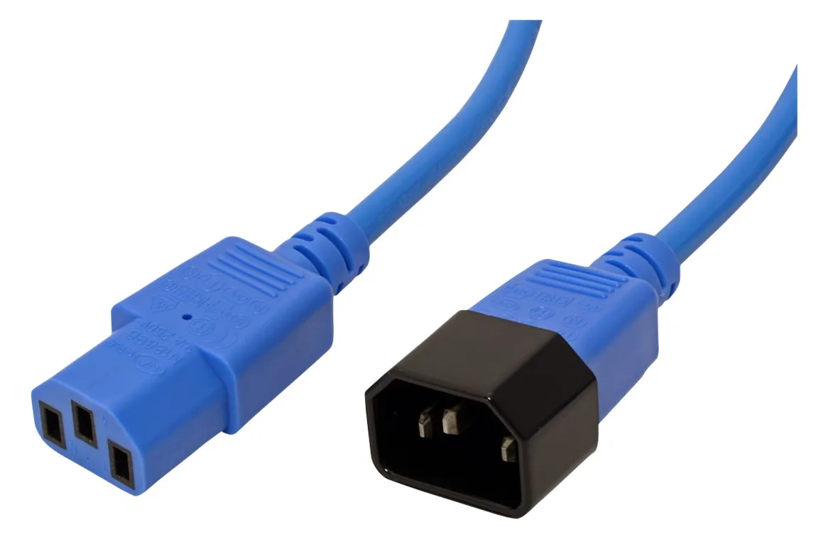 ROLINE Monitor Power Cable - Spannungsversorgungs-Verlängerungskabel - Blau, Ansicht 3