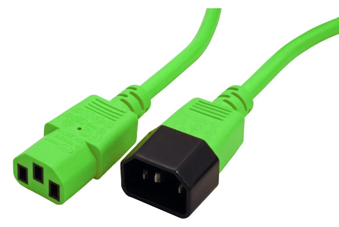 ROLINE Monitor Power Cable - Spannungsversorgungs-Verlängerungskabel - Grün, Ansicht 3