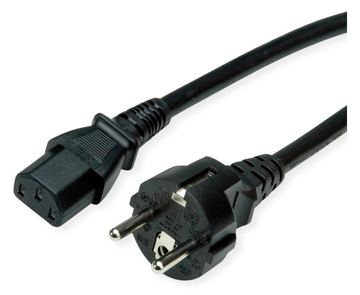 ROLINE Netzkabel CEE7/7 gerade+ IEC-C13 gerade 1.8m - Strom/Netzteil - 1,8 m von LumaTech