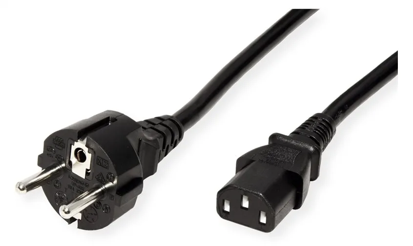 ROLINE Netzkabel CEE7/7 gerade+ IEC-C13 gerade 3m - Strom/Netzteil - 3 m, Ansicht 3