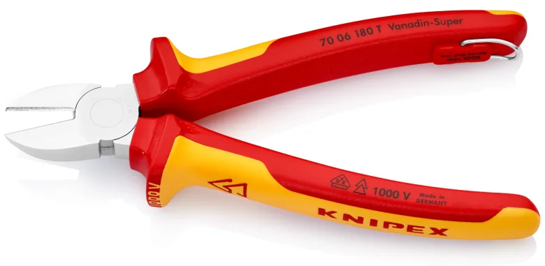 KNIPEX Seitenschneider - isoliert - 180 mm, Ansicht 2