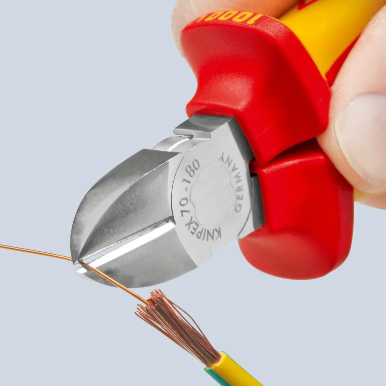 KNIPEX Seitenschneider - isoliert - 180 mm, Ansicht 4