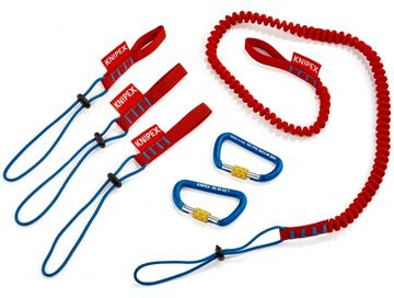KNIPEX Set Werkzeug-Sicherungssystem mit Karabiner von LumaTech