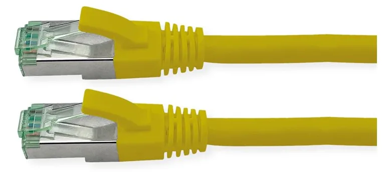 ROLINE RM S/FTP Patchkabel Kat6A/Kl.EA TPE gelb 0.5m - FTP - PIMF, Ansicht 4