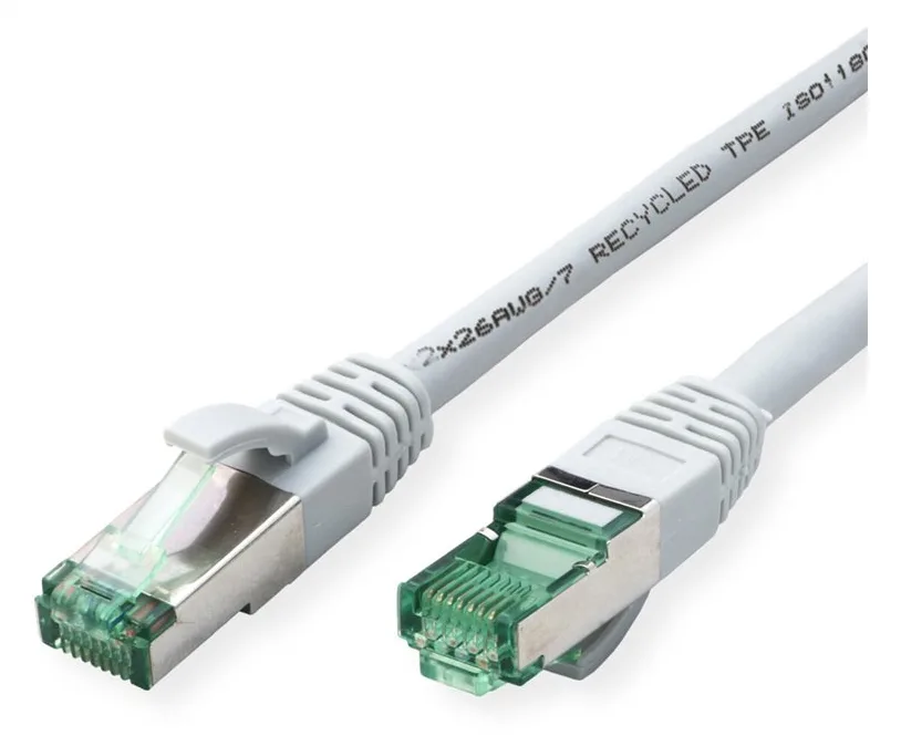 ROLINE RM S/FTP Patchkabel Kat6A/Kl.EA TPE grau 1.5m - FTP - PIMF, Ansicht 3