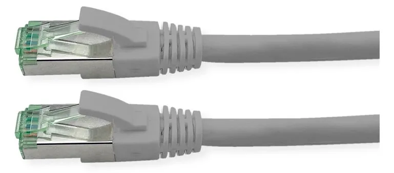 ROLINE RM S/FTP Patchkabel Kat6A/Kl.EA TPE grau 1m - FTP - PIMF, Ansicht 3