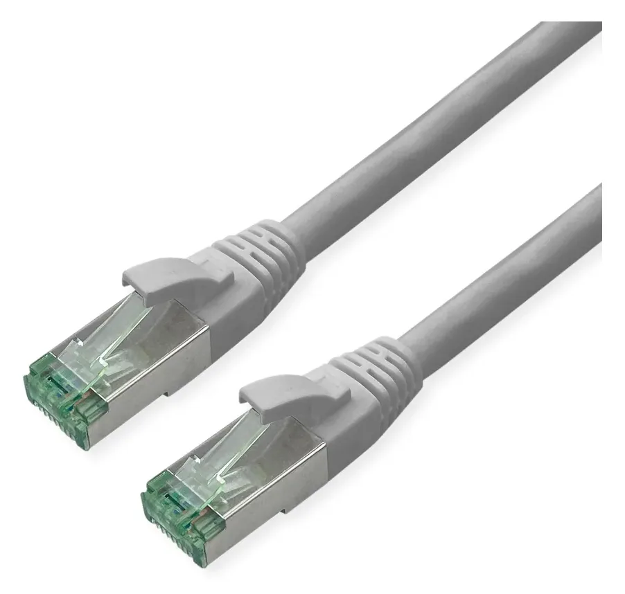 ROLINE RM S/FTP Patchkabel Kat6A/Kl.EA TPE grau 3m - FTP - PIMF, Ansicht 2