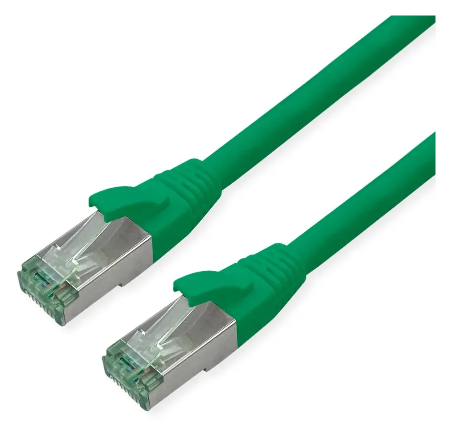 ROLINE RM S/FTP Patchkabel Kat6A/Kl.EA TPE gruen 2m - FTP - PIMF, Ansicht 2