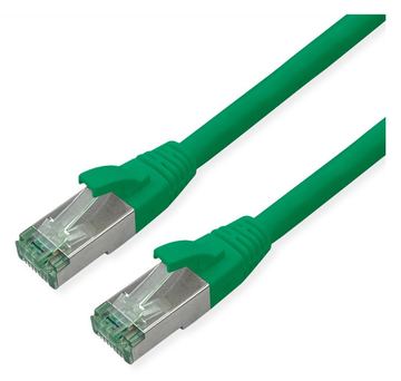 ROLINE RM S/FTP Patchkabel Kat6A/Kl.EA TPE gruen 5m - FTP - PIMF von LumaTech