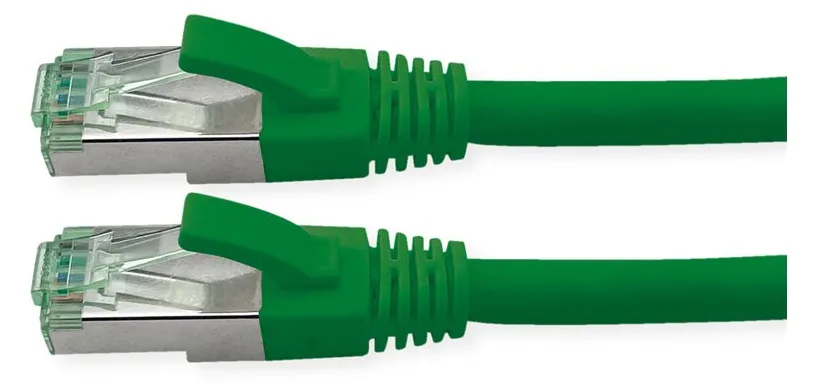 ROLINE RM S/FTP Patchkabel Kat6A/Kl.EA TPE gruen 5m - FTP - PIMF, Ansicht 4